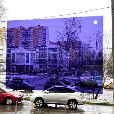 Солнцезащитная пленка для окон S 510 H "Фиолетовая/серебро" зеркальная